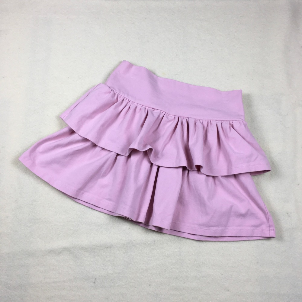 Sunday Best Aritzia Ruffle Tier Pink Mini Skirt Pull On Size XS